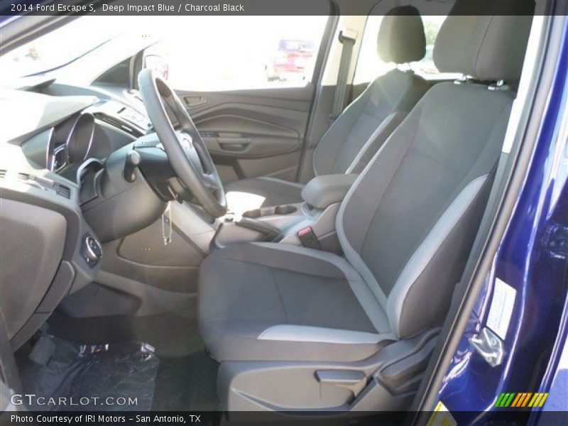 Deep Impact Blue / Charcoal Black 2014 Ford Escape S