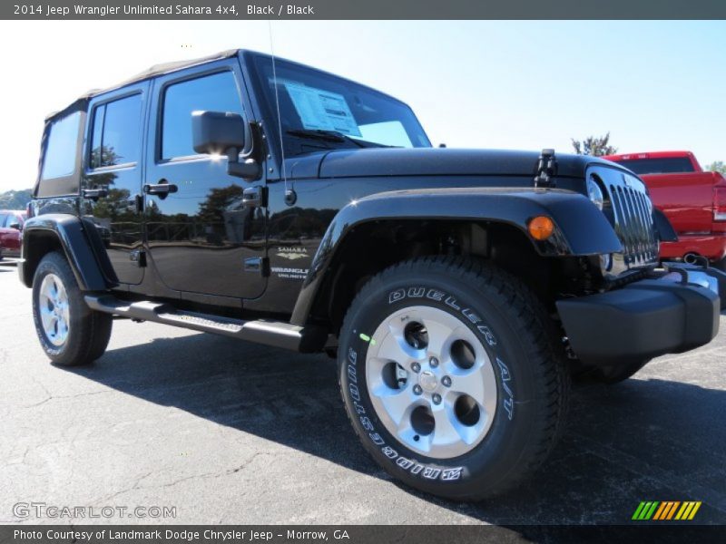 Black / Black 2014 Jeep Wrangler Unlimited Sahara 4x4