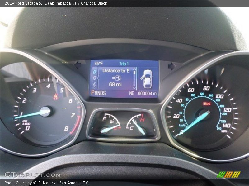 Deep Impact Blue / Charcoal Black 2014 Ford Escape S