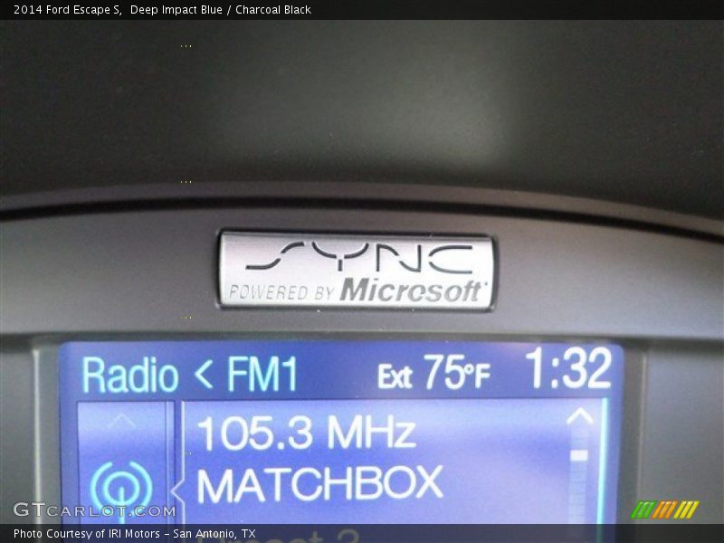 Deep Impact Blue / Charcoal Black 2014 Ford Escape S
