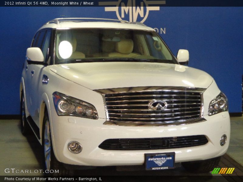 Moonlight White / Wheat 2012 Infiniti QX 56 4WD
