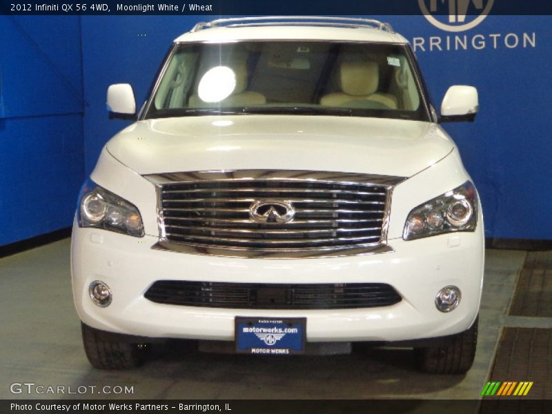 Moonlight White / Wheat 2012 Infiniti QX 56 4WD