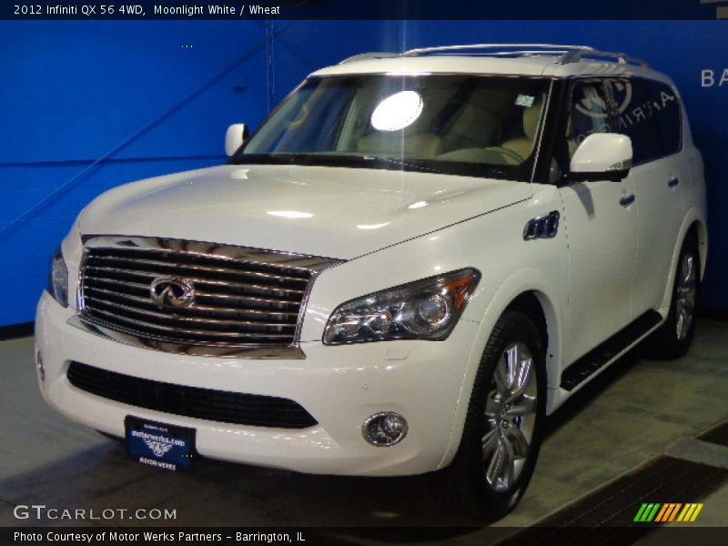 Moonlight White / Wheat 2012 Infiniti QX 56 4WD