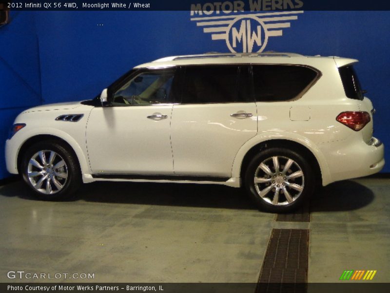 Moonlight White / Wheat 2012 Infiniti QX 56 4WD