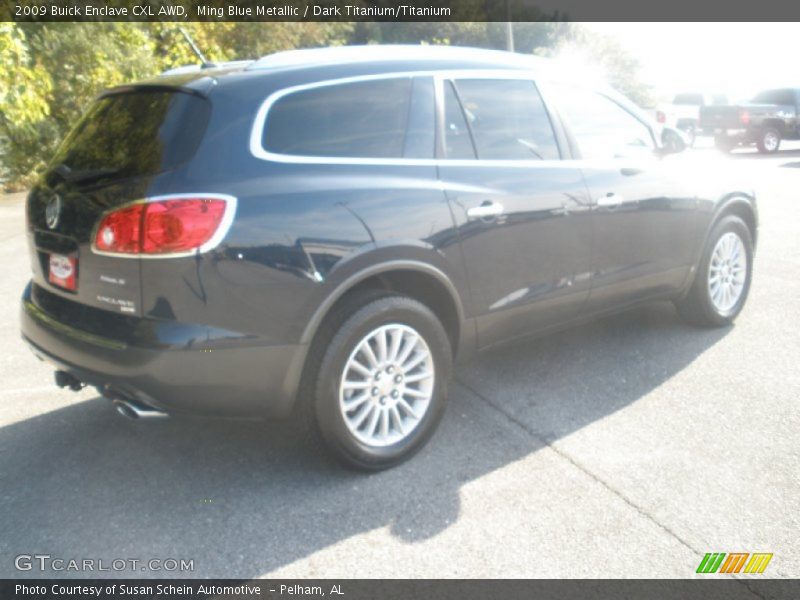 Ming Blue Metallic / Dark Titanium/Titanium 2009 Buick Enclave CXL AWD