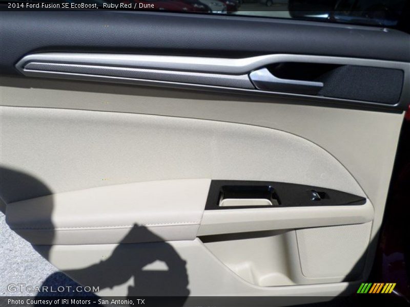 Ruby Red / Dune 2014 Ford Fusion SE EcoBoost