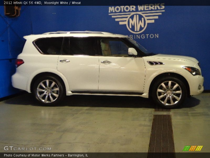 Moonlight White / Wheat 2012 Infiniti QX 56 4WD