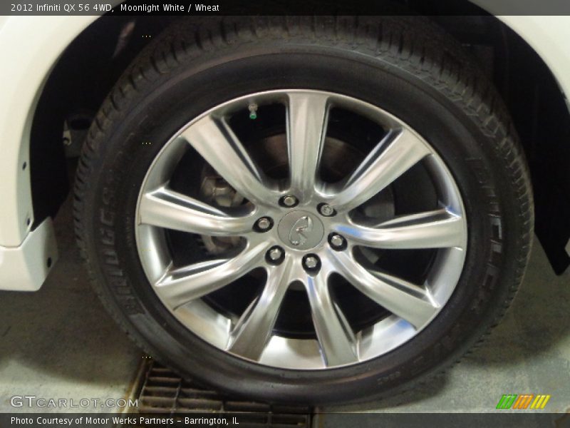 Moonlight White / Wheat 2012 Infiniti QX 56 4WD