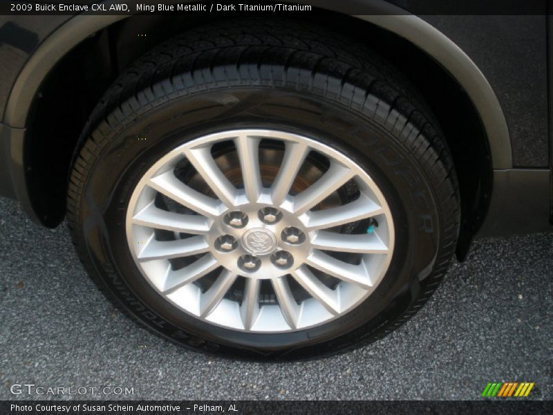 Ming Blue Metallic / Dark Titanium/Titanium 2009 Buick Enclave CXL AWD