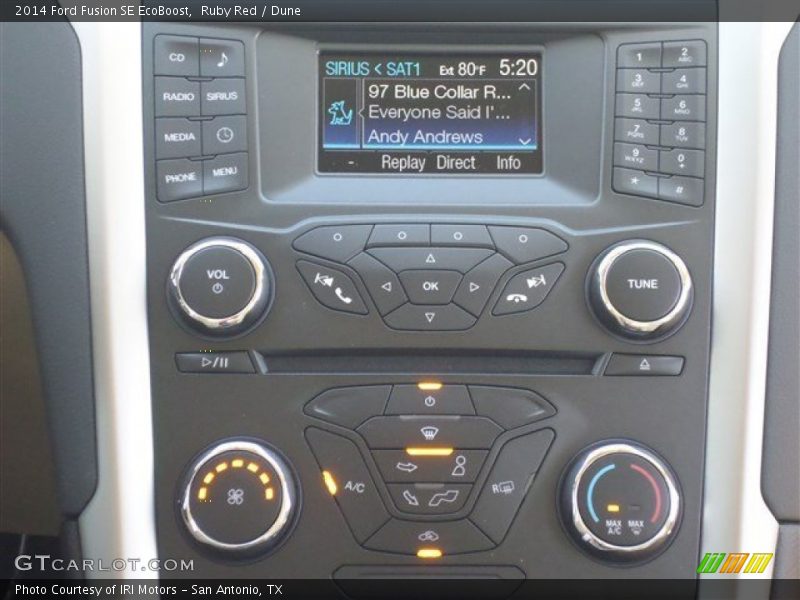 Ruby Red / Dune 2014 Ford Fusion SE EcoBoost