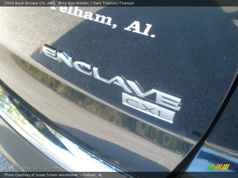 Ming Blue Metallic / Dark Titanium/Titanium 2009 Buick Enclave CXL AWD