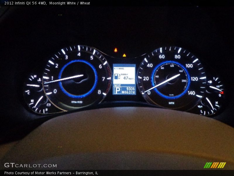Moonlight White / Wheat 2012 Infiniti QX 56 4WD