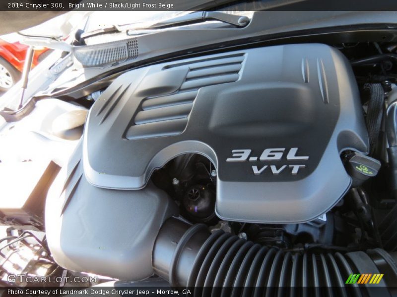 Bright White / Black/Light Frost Beige 2014 Chrysler 300