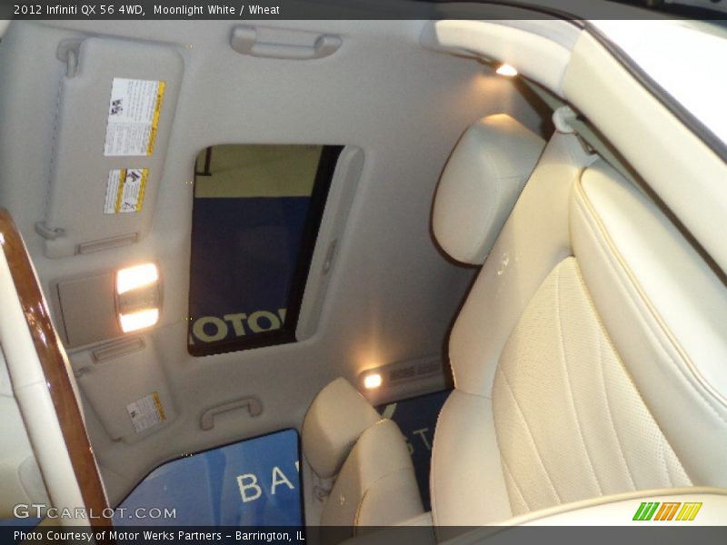 Moonlight White / Wheat 2012 Infiniti QX 56 4WD