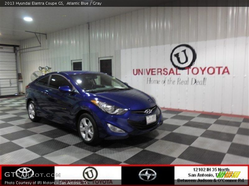 Atlantic Blue / Gray 2013 Hyundai Elantra Coupe GS