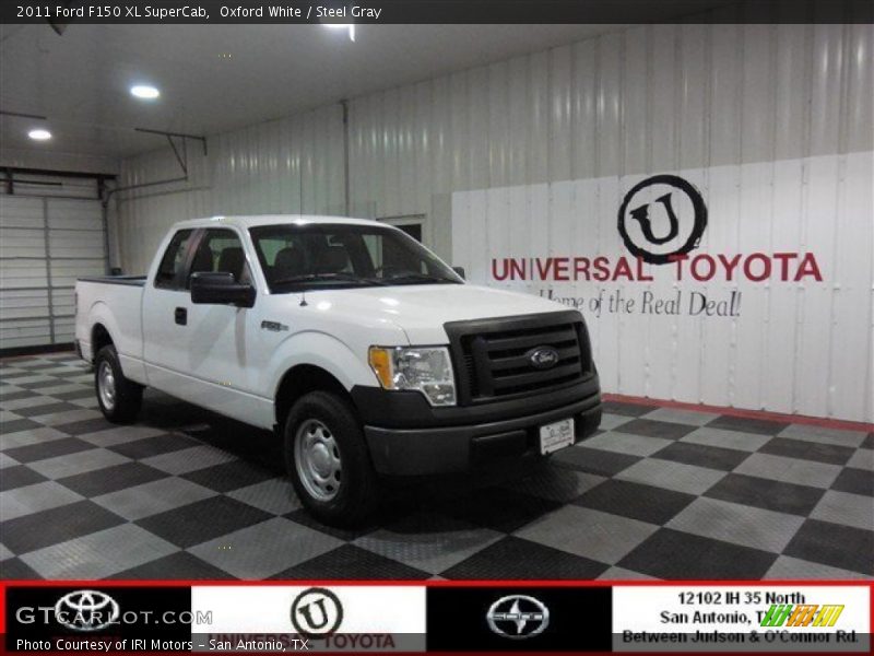 Oxford White / Steel Gray 2011 Ford F150 XL SuperCab