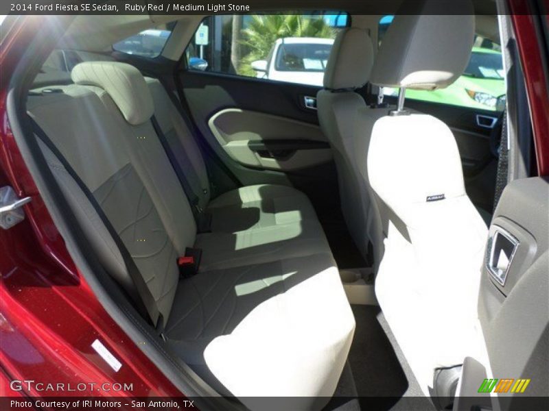Ruby Red / Medium Light Stone 2014 Ford Fiesta SE Sedan