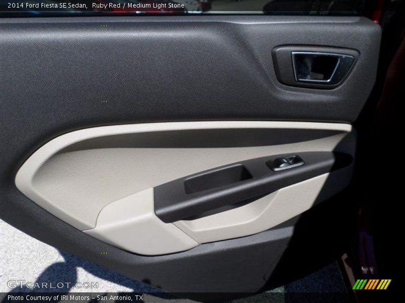 Ruby Red / Medium Light Stone 2014 Ford Fiesta SE Sedan