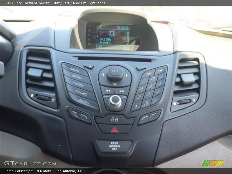 Ruby Red / Medium Light Stone 2014 Ford Fiesta SE Sedan