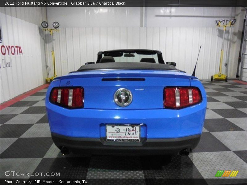 Grabber Blue / Charcoal Black 2012 Ford Mustang V6 Convertible