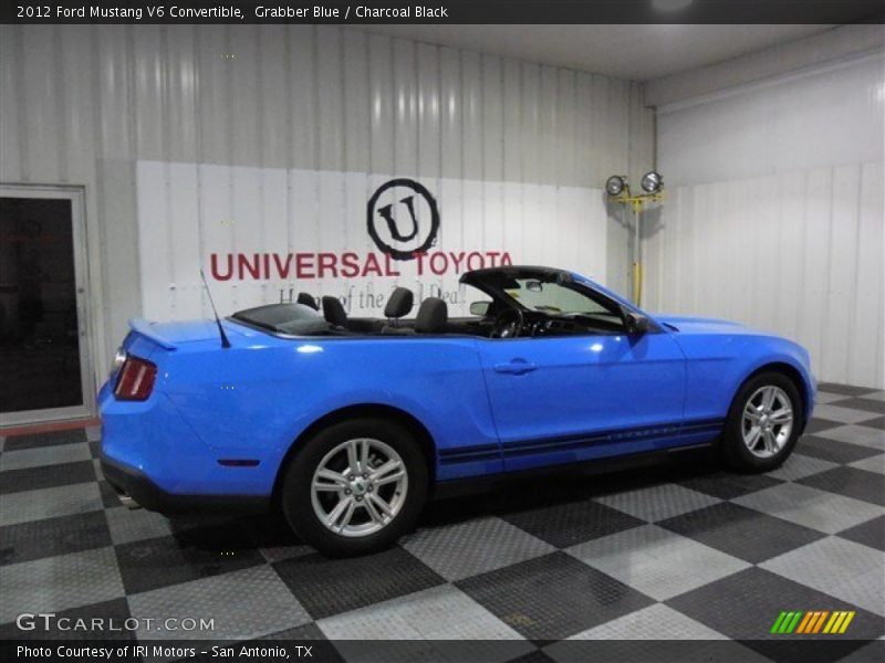 Grabber Blue / Charcoal Black 2012 Ford Mustang V6 Convertible