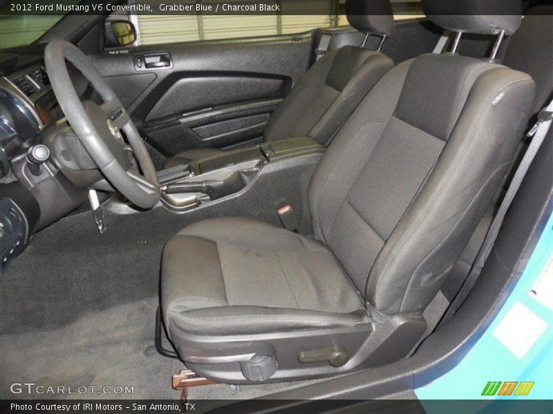 Grabber Blue / Charcoal Black 2012 Ford Mustang V6 Convertible