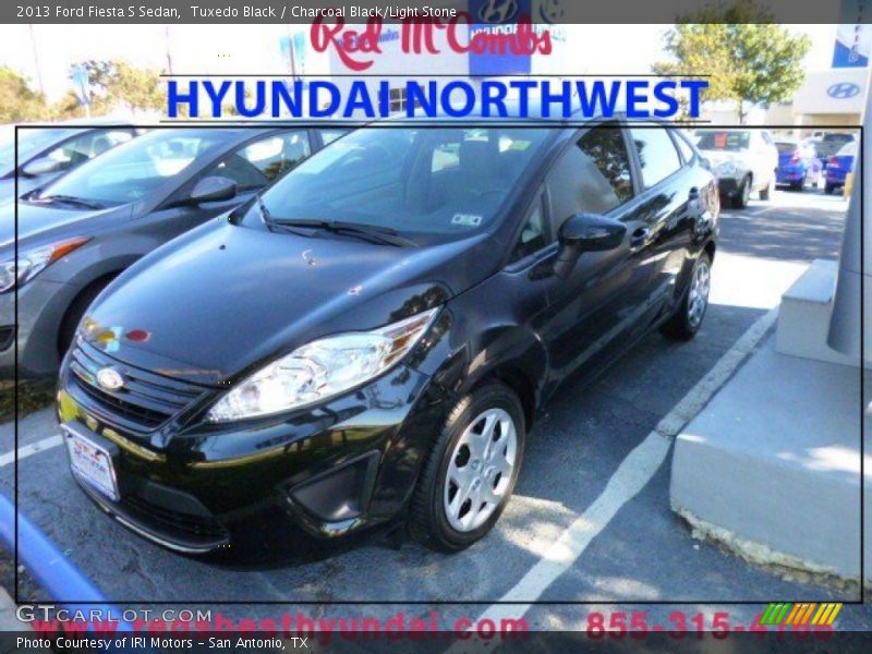 Tuxedo Black / Charcoal Black/Light Stone 2013 Ford Fiesta S Sedan