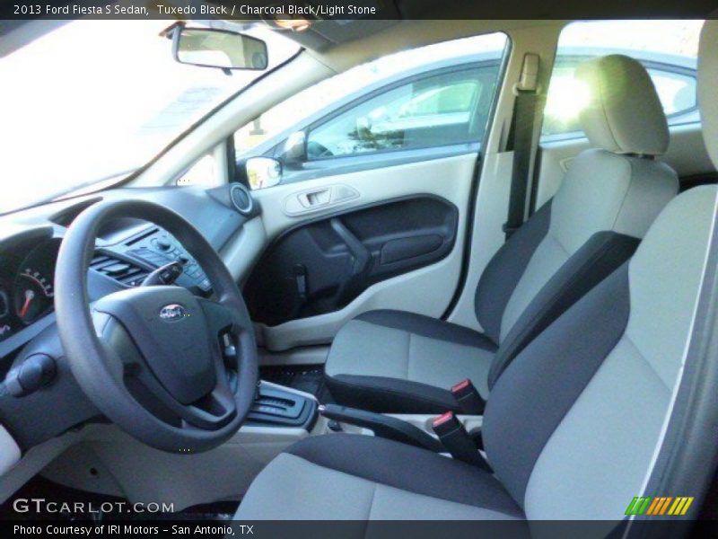 Tuxedo Black / Charcoal Black/Light Stone 2013 Ford Fiesta S Sedan