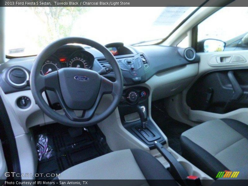 Tuxedo Black / Charcoal Black/Light Stone 2013 Ford Fiesta S Sedan