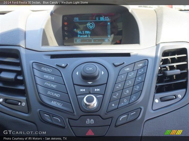 Blue Candy / Medium Light Stone 2014 Ford Fiesta SE Sedan