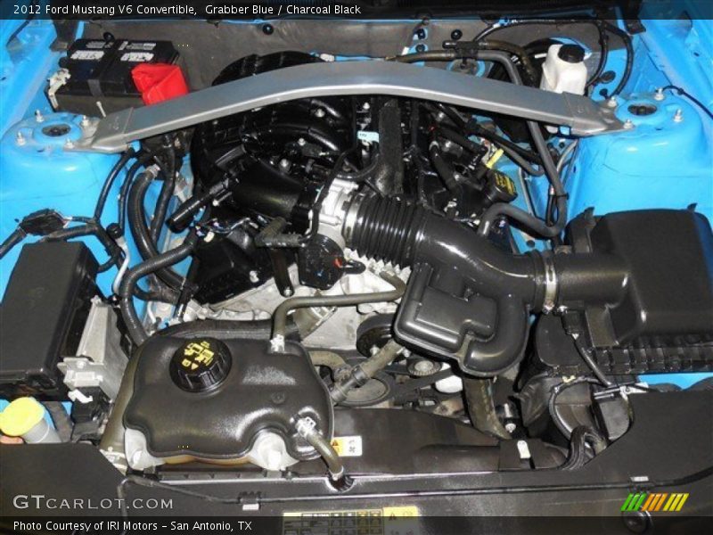 Grabber Blue / Charcoal Black 2012 Ford Mustang V6 Convertible