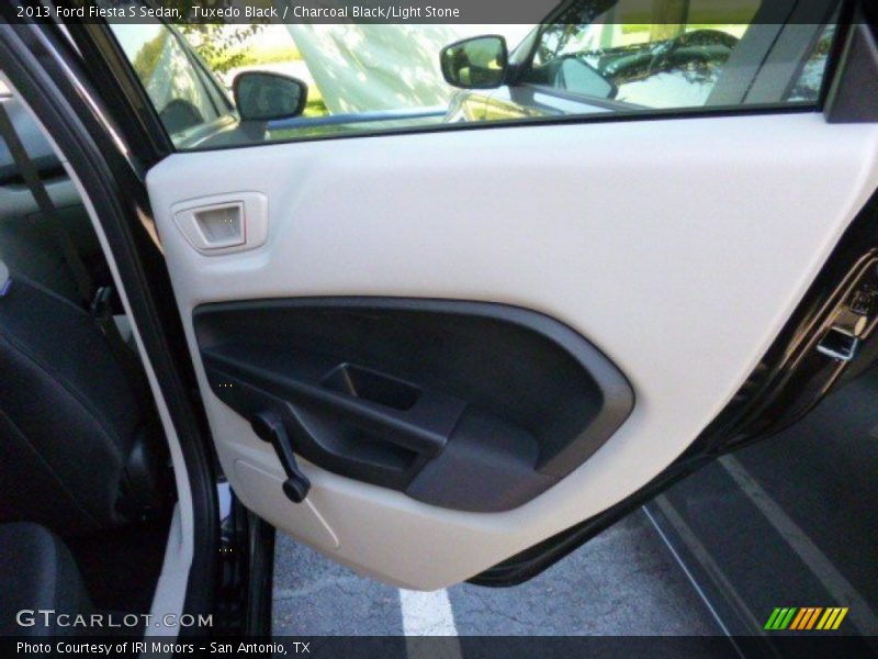 Tuxedo Black / Charcoal Black/Light Stone 2013 Ford Fiesta S Sedan