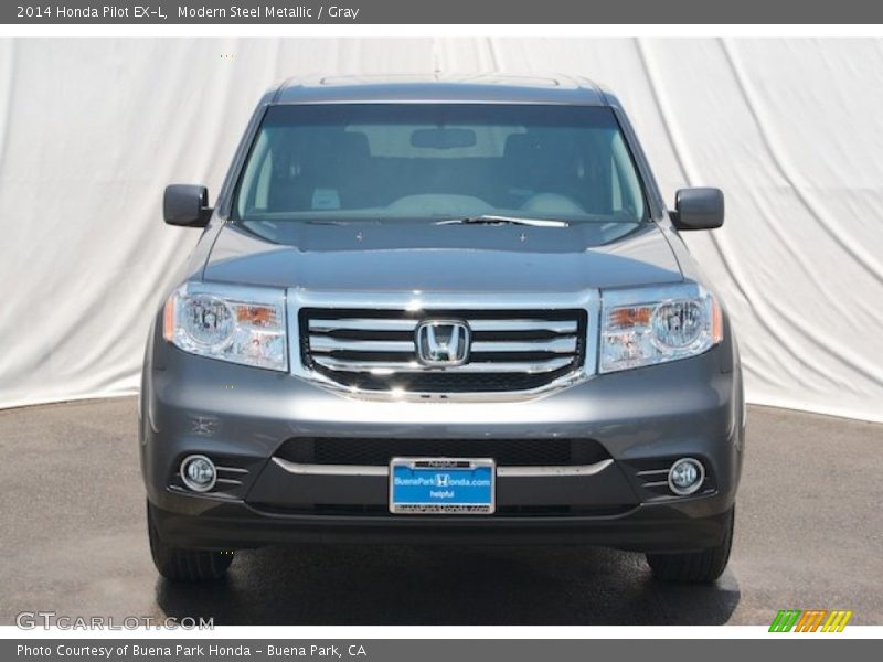 Modern Steel Metallic / Gray 2014 Honda Pilot EX-L