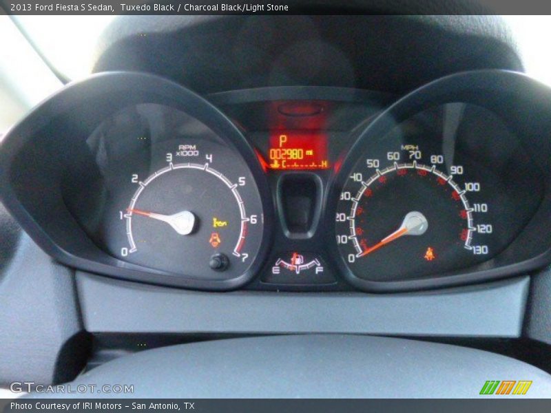 Tuxedo Black / Charcoal Black/Light Stone 2013 Ford Fiesta S Sedan