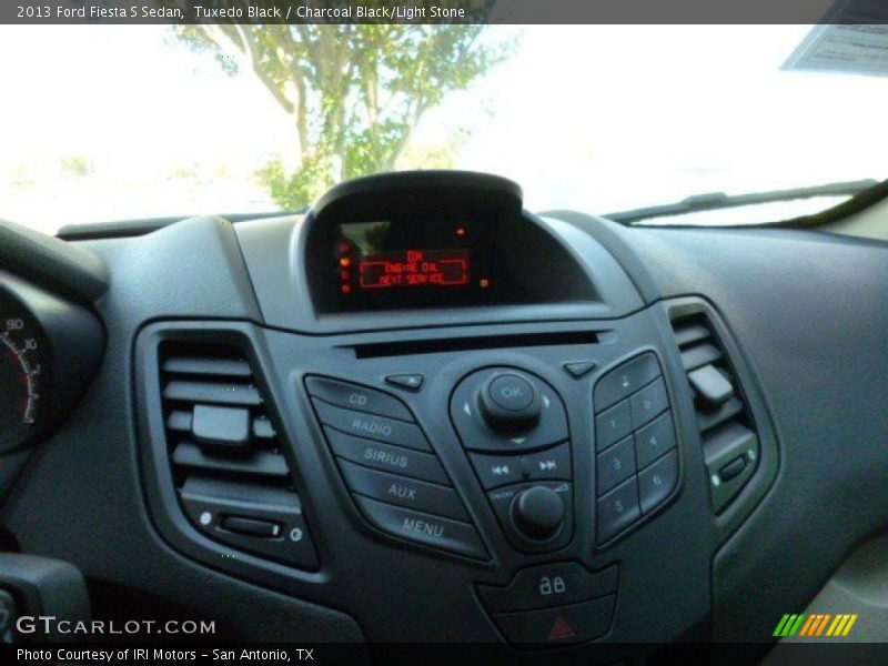 Tuxedo Black / Charcoal Black/Light Stone 2013 Ford Fiesta S Sedan