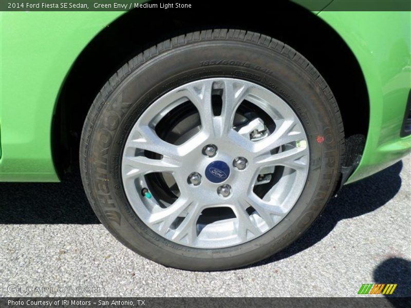 Green Envy / Medium Light Stone 2014 Ford Fiesta SE Sedan
