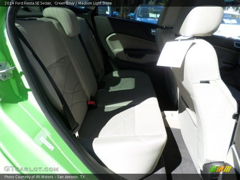 Green Envy / Medium Light Stone 2014 Ford Fiesta SE Sedan