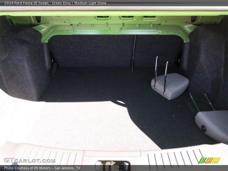 Green Envy / Medium Light Stone 2014 Ford Fiesta SE Sedan