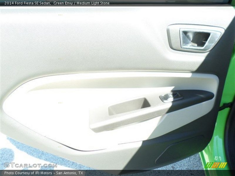 Green Envy / Medium Light Stone 2014 Ford Fiesta SE Sedan