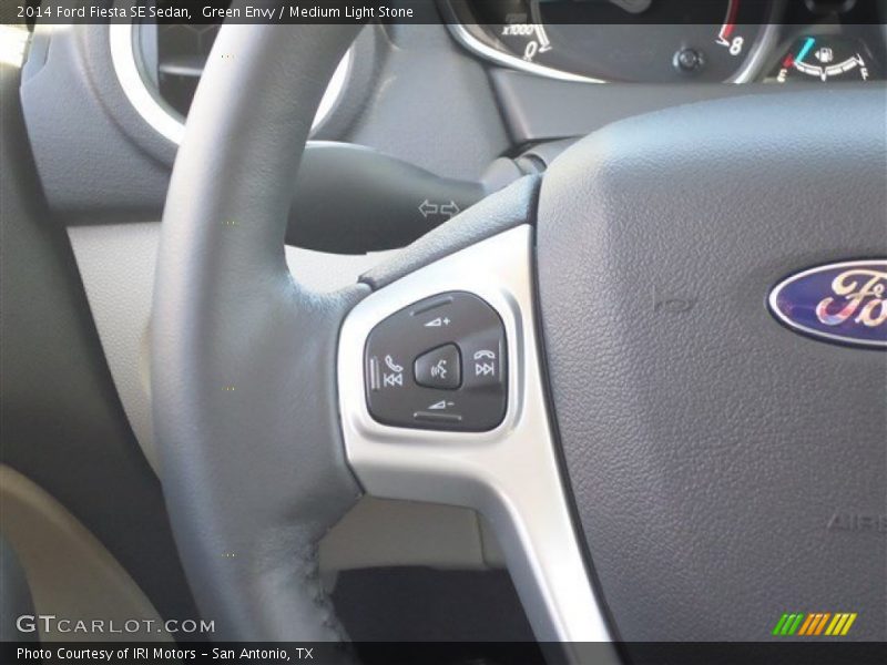 Green Envy / Medium Light Stone 2014 Ford Fiesta SE Sedan