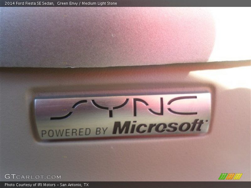 Green Envy / Medium Light Stone 2014 Ford Fiesta SE Sedan