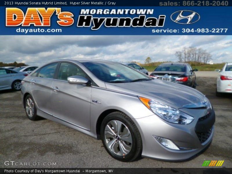 Hyper Silver Metallic / Gray 2013 Hyundai Sonata Hybrid Limited