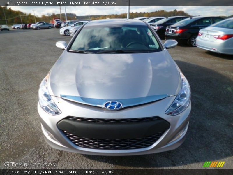 Hyper Silver Metallic / Gray 2013 Hyundai Sonata Hybrid Limited