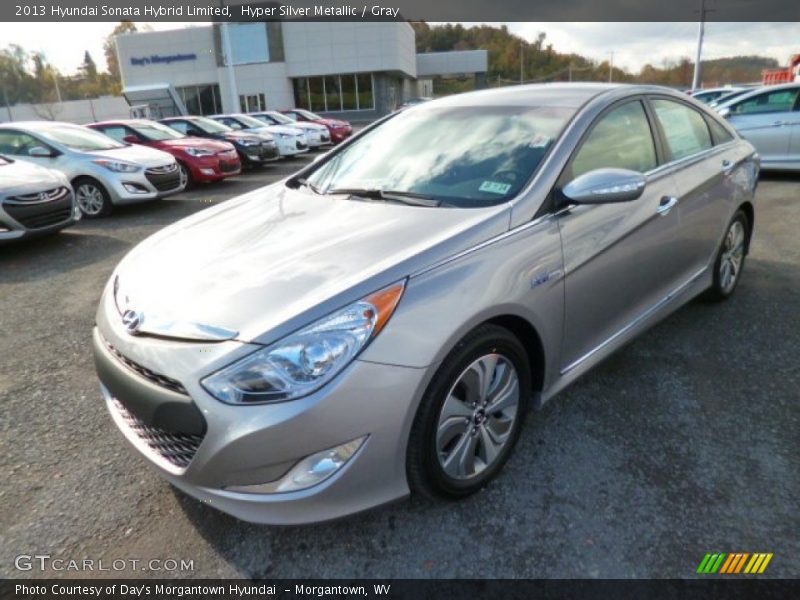 Hyper Silver Metallic / Gray 2013 Hyundai Sonata Hybrid Limited