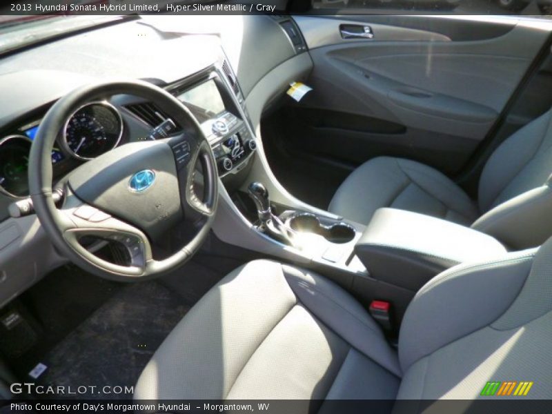 Hyper Silver Metallic / Gray 2013 Hyundai Sonata Hybrid Limited