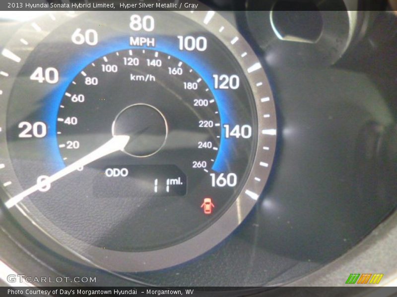Hyper Silver Metallic / Gray 2013 Hyundai Sonata Hybrid Limited