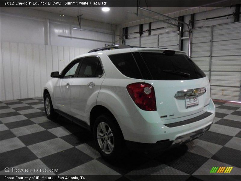 Summit White / Jet Black 2012 Chevrolet Equinox LT AWD