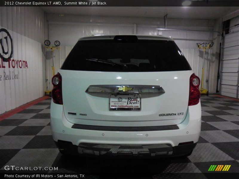 Summit White / Jet Black 2012 Chevrolet Equinox LT AWD
