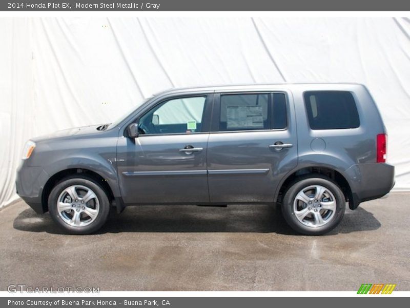 Modern Steel Metallic / Gray 2014 Honda Pilot EX