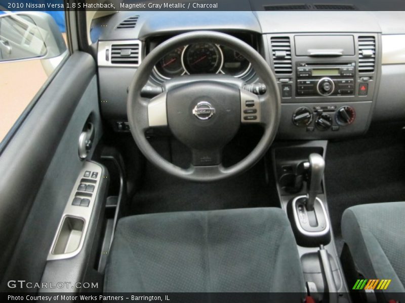 Magnetic Gray Metallic / Charcoal 2010 Nissan Versa 1.8 S Hatchback